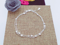 Bộ sưu tập lắc chân dây đôi mang phong cách nữ tính