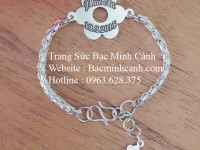 Lắc bạc khắc số điện thoại cho bé