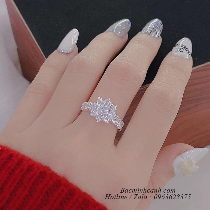 Nhẫn bạc nữ đẹp lạ NNU046
