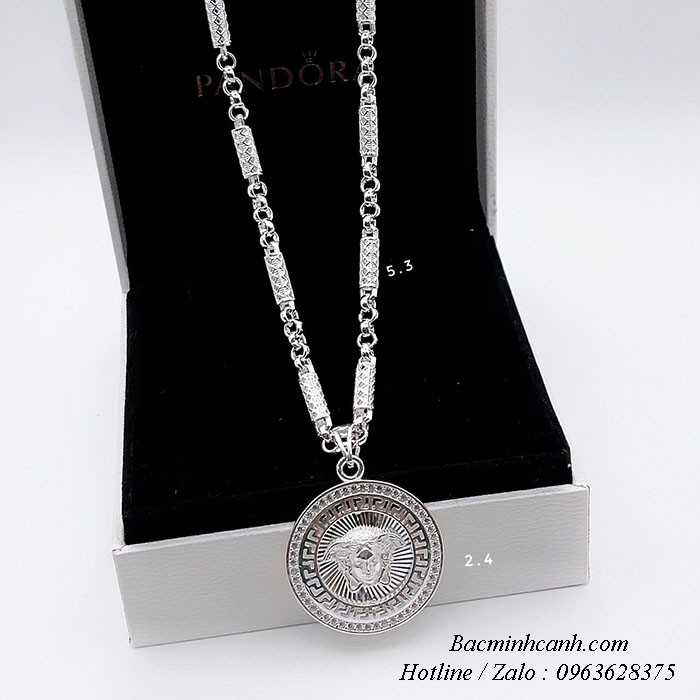 Dây chuyền bạc nam mặt Versace DCN060