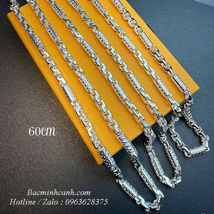 Dây chuyền bạc cho nam DCN001