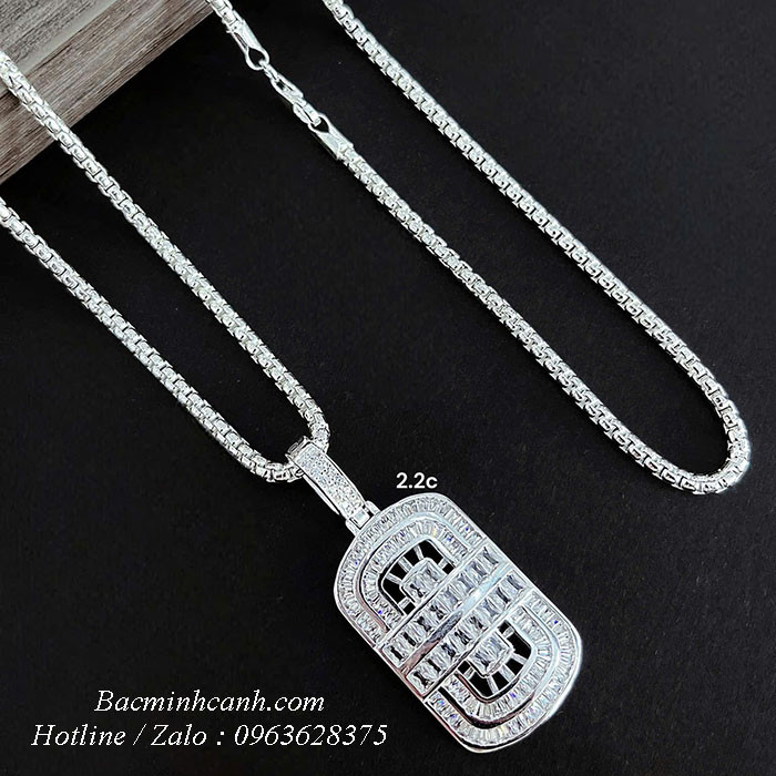 Dây chuyền bạc nam DCN027