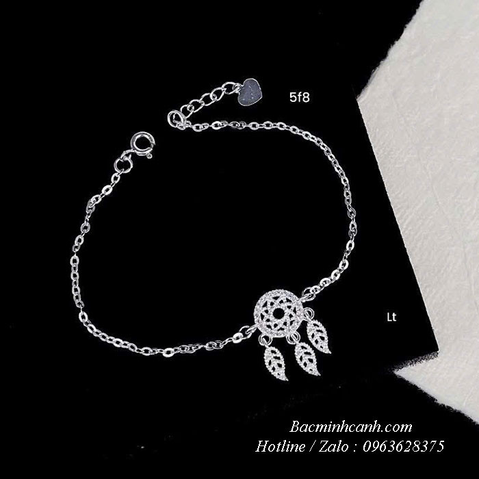 Lắc tay bạc dreamcatcher đính đá LTNU315 lac-tay-bac-dreamcatcher-dinh-da