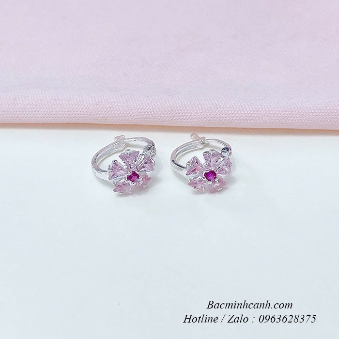 Bông tai bạc trẻ em hoa bấm BT356 bong-tai-tre-em-hoa-bam-bt356-3