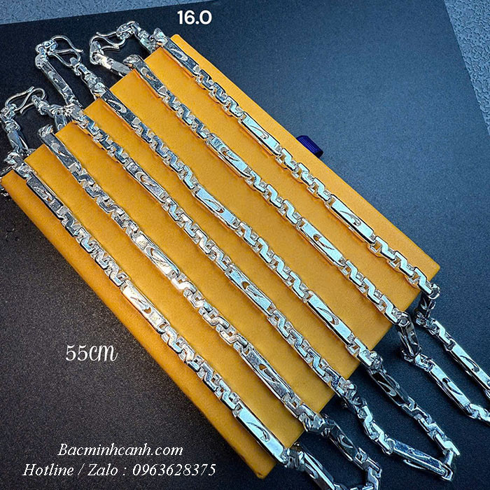 Dây chuyền bạc nam hộp Nike DCN127