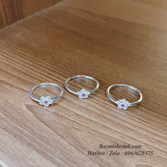 Nhẫn bạc trẻ em hình bông hoa NTE005 nhan-bac-cho-be-gai-hinh-bong-hoa-nte005-2709-1