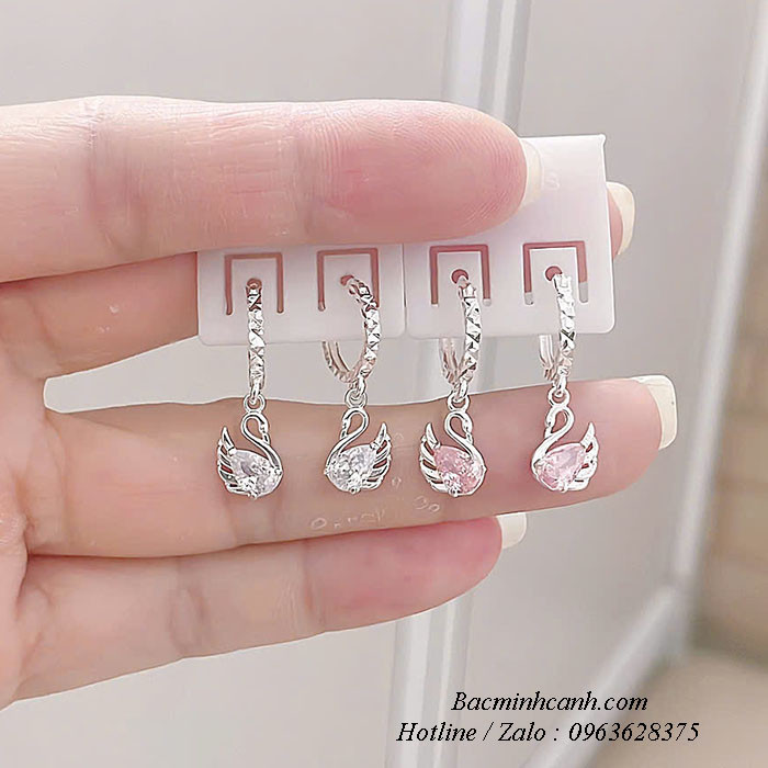 Bông tai bạc thiên nga dạng treo cho bé BT160 bong-tai-bac-thien-nga-cho-be-bt160-2007