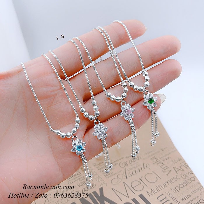 Dây chuyền bạc cho bé gái hình bông hoa TE190 day-chuyen-bac-hinh-bong-hoa-cho-be-gai-910