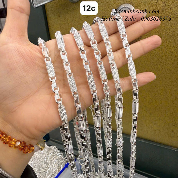Dây chuyền bạc nam DCN124