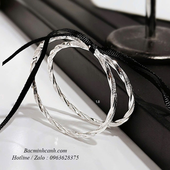 Vòng tay bạc nữ dạng sóng bling LTNU116 vong-tay-bac-nu-song-tron-ltnu116-210-1