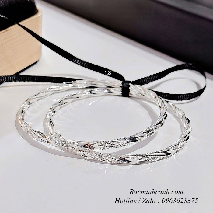 Vòng tay bạc nữ dạng sóng bling LTNU116 vong-tay-bac-nu-song-tron-ltnu116-210-2