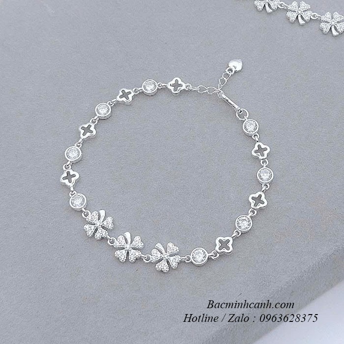 Lắc tay họa tiết 3 cỏ 4 lá LTNU221 lac-tay-bac-nu-hoa-tiet-3-co-4-la-2509