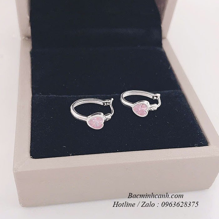 Bông tai bạc trái tim bấm đính đá BT413 bong-tai-bac-trai-tim-bam-dinh-da-bt413-2409-2