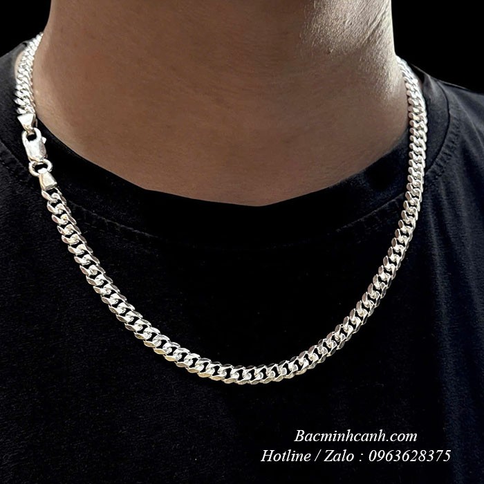 Dây Chuyền Bạc Nam Simple Luxury DCN162