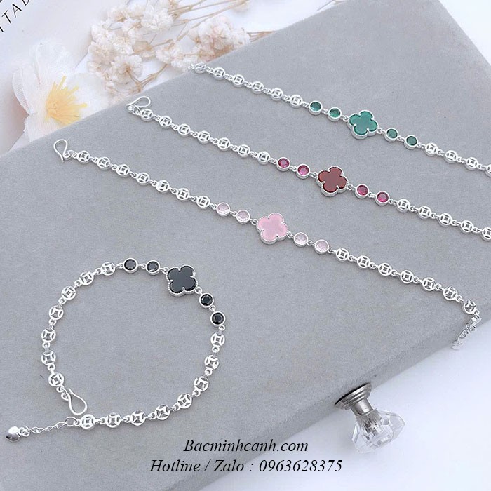Lắc tay bạc nữ kim tiền cỏ 4 lá LTNU413 lac-tay-bac-nu-kim-tien-co-4-la-ltnu413-3