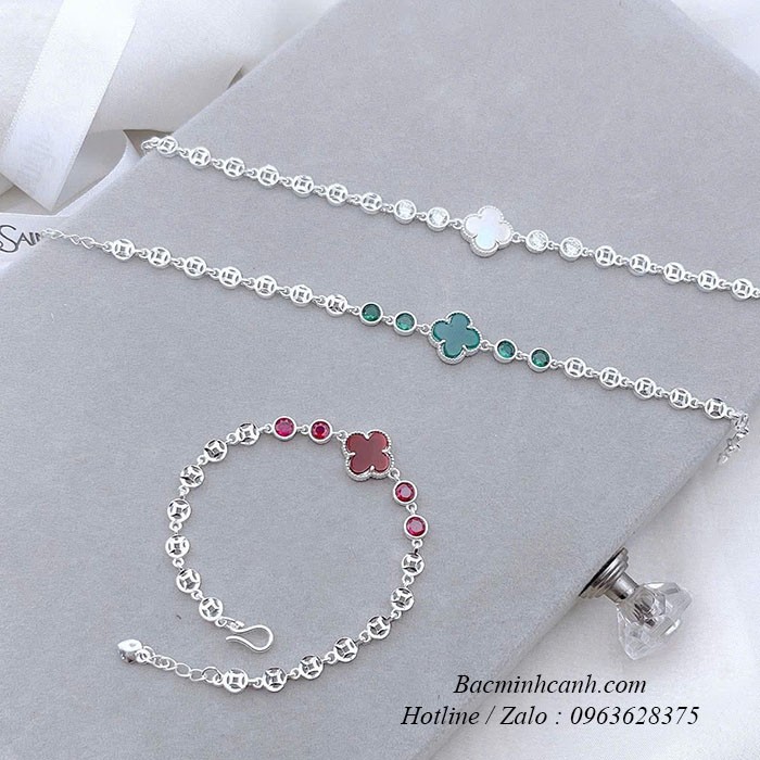 Lắc tay bạc nữ kim tiền cỏ 4 lá LTNU413 lac-tay-bac-nu-kim-tien-co-4-la-ltnu413-4