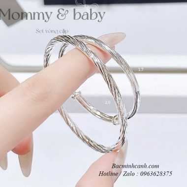 Lắc đôi cho mẹ và bé kiểu dây Pandora TE438 vong-cap-cho-me-va-be-dang-song-ltnu417-1-380x380