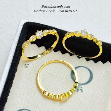 Nhẫn nữ vàng 10k hình nơ đính đá NNU239 nhan-nu-vang-10k-dinh-da-nho-nnu241-380x380