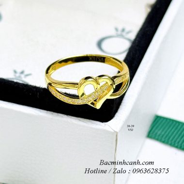 Nhẫn nữ vàng 10k hình nơ đính đá NNU239 nhan-nu-vang-10k-trai-tim-rong-nnu261-380x380