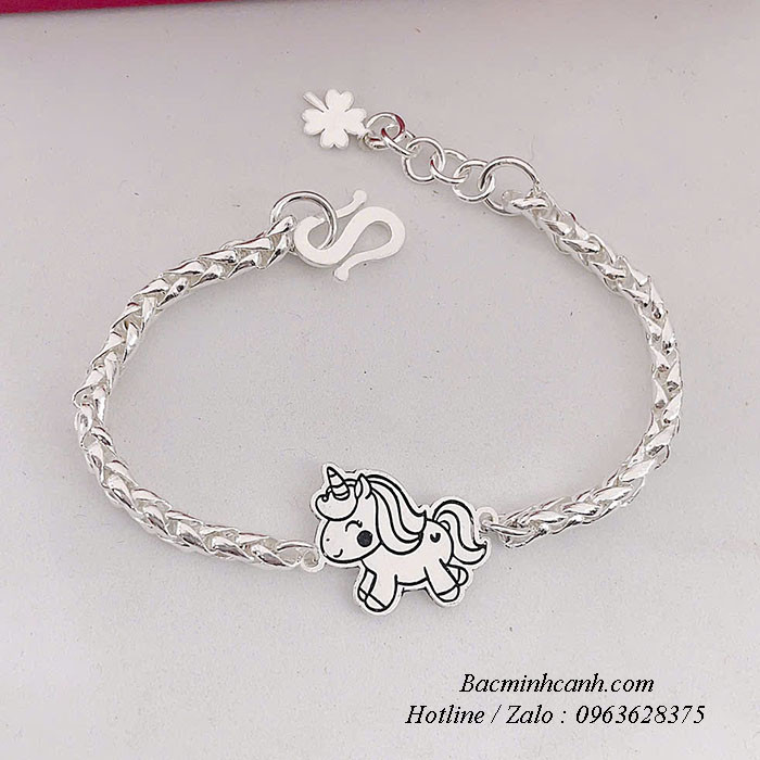 Lắc bạc charm con ngựa cho bé sinh năm 2026 TE476 lac-bac-charm-con-ngua-cho-be-sinh-nam-2026-te476