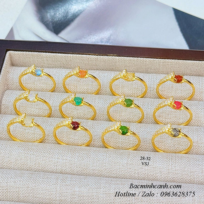 Nhẫn hồ ly baby vàng 10k lắp đá NNU270 nhan-ho-ly-baby-vang-10k-lap-da-nnu270-3