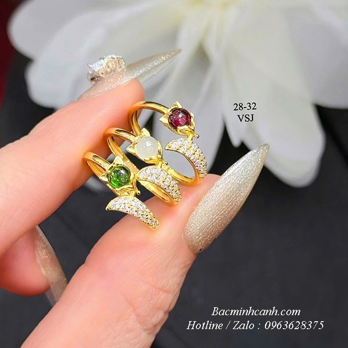 Nhẫn hồ ly baby vàng 10k lắp đá NNU270 nhan-ho-ly-baby-vang-10k-lap-da-nnu270-5