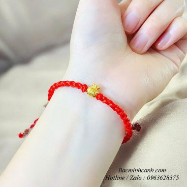 Lắc tay đồng điếu mix hồ ly kim tiền vàng 10k LTNU435 vong-tay-chi-do-charm-tui-tien-vang-10k-ltnu441-380x380